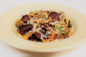 Sausage Skillet with Wheat Berries