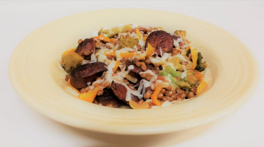 Sausage Skillet with Wheat Berries